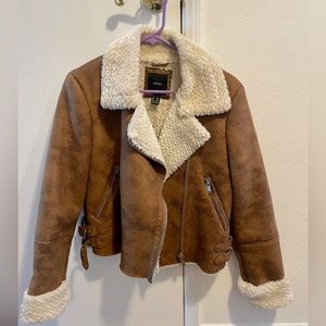 Faux suede jacket